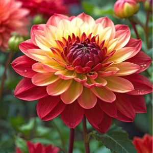 Георгин Оникс Найт купить по цене от 590р. в интернет-магазине «Посадика» с доставкой почтой в в Армавире и по всей России – [изображение №1].