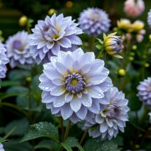 Георгин Акварель купить по цене от 680р. в интернет-магазине «Посадика» с доставкой почтой в в Армавире и по всей России – [изображение №1].